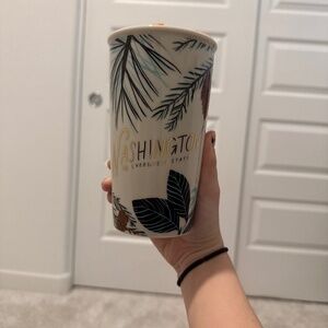 Starbucks Washington Local Collection Double Wall Ceramic Traveler Mug